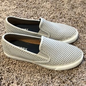 Sperry perforated slip-one/loafers
